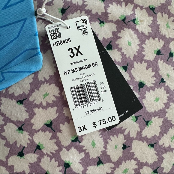 NWT 3X adidas x Ivy Park Medium-Support Monogram Cutout Bra - Picture 4 of 4